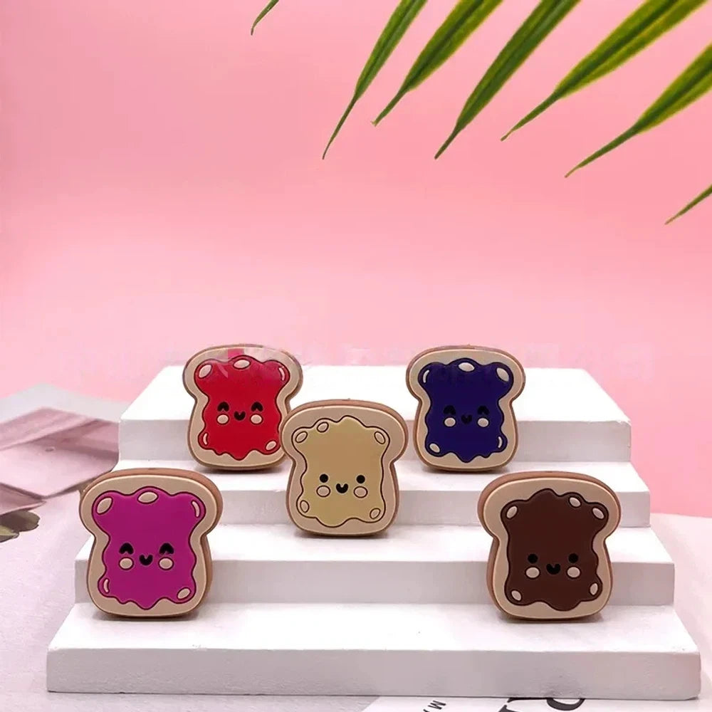 Flatback Bread Silicone Focal Beads for DIY Keychains Bracelet Pens