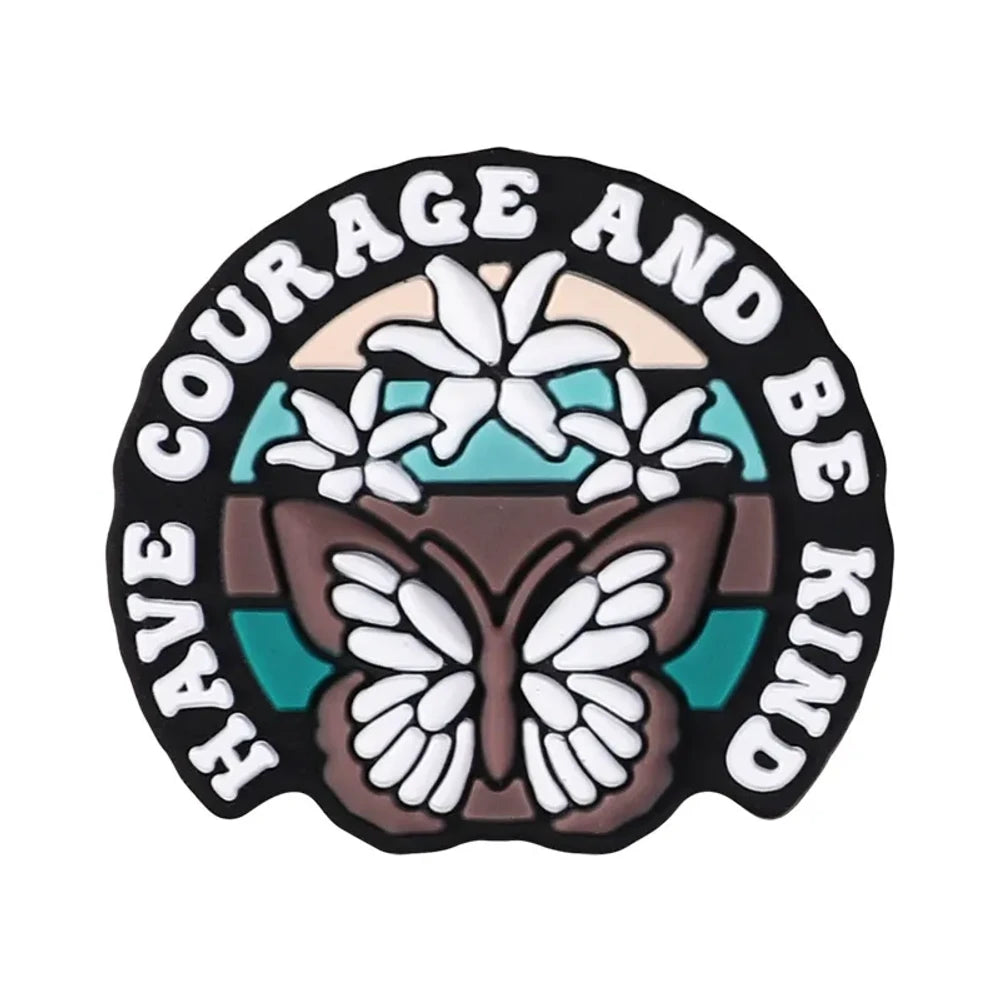 Flatback Butterfly Silicone Focal Beads for DIY Pens Keychains