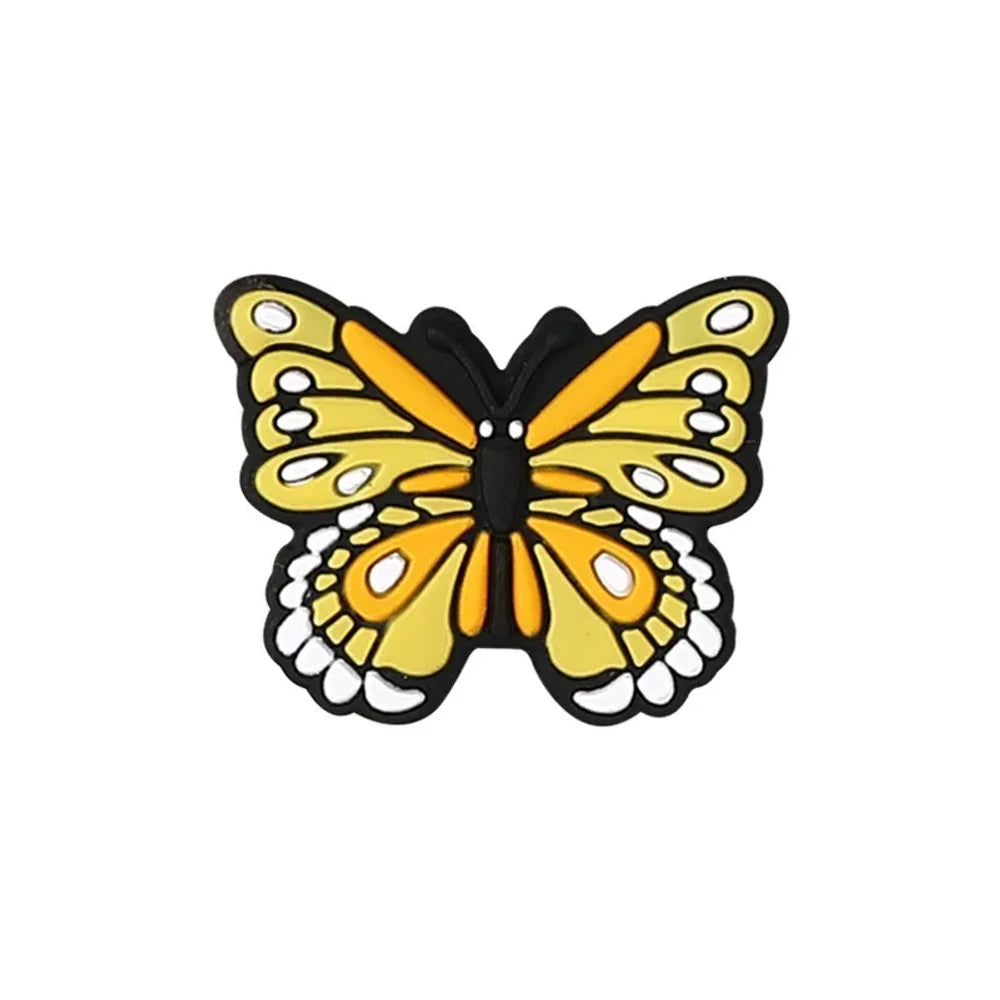 Flatback Butterfly Silicone Focal Beads for DIY Pens Keychains