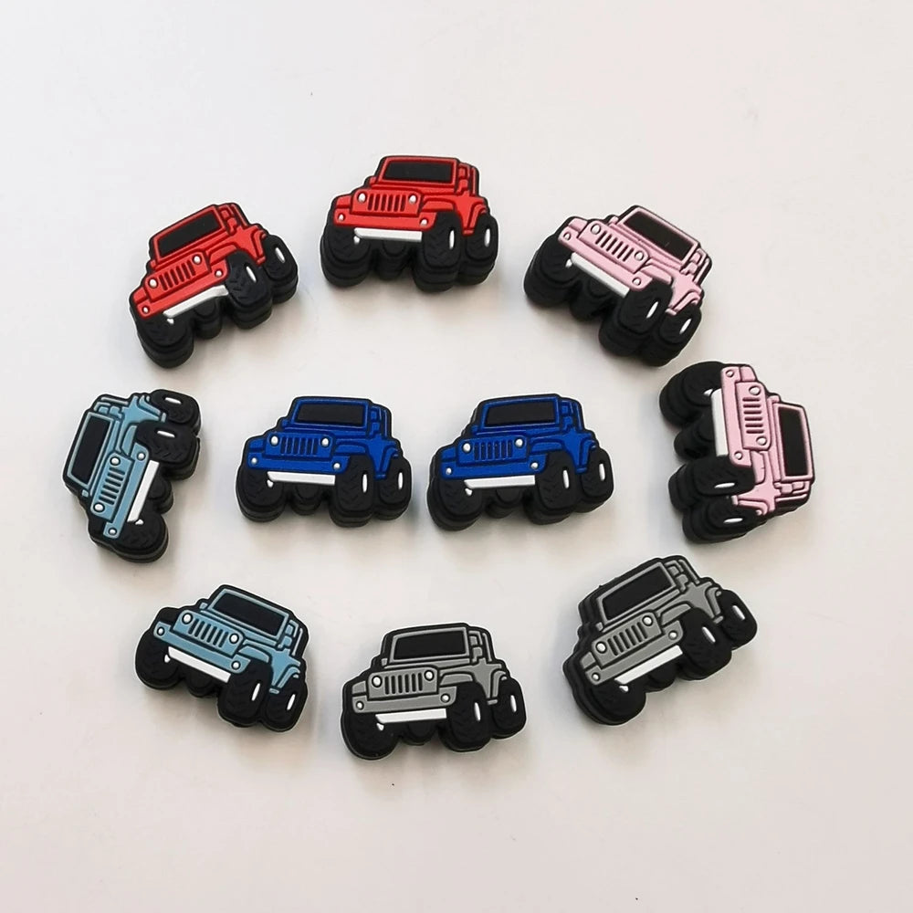 Flatback Car Silicone Focal Beads for DIY Keychains Bracelet Pens