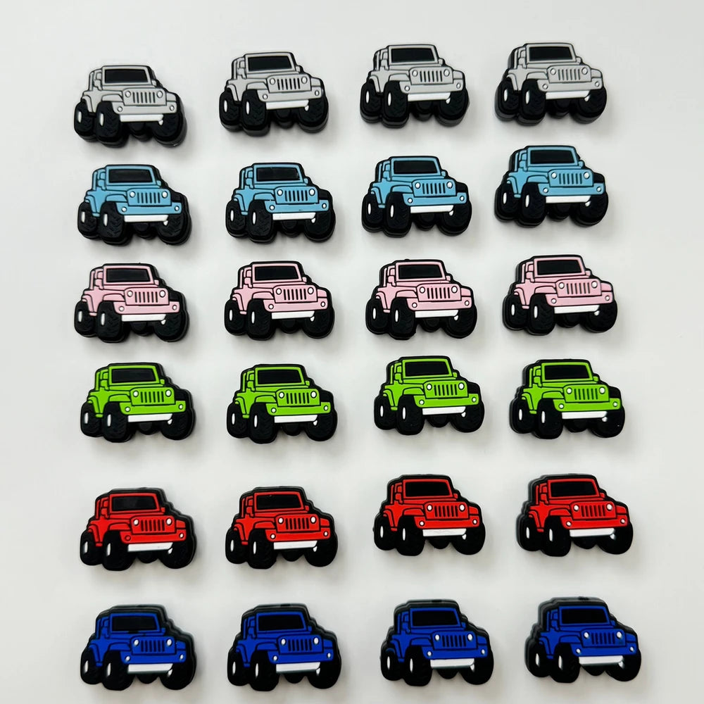 Flatback Car Silicone Focal Beads for DIY Pens Keychains Bracelet