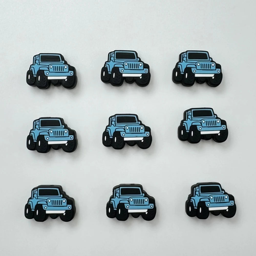 Flatback Car Silicone Focal Beads for DIY Pens Keychains Bracelet