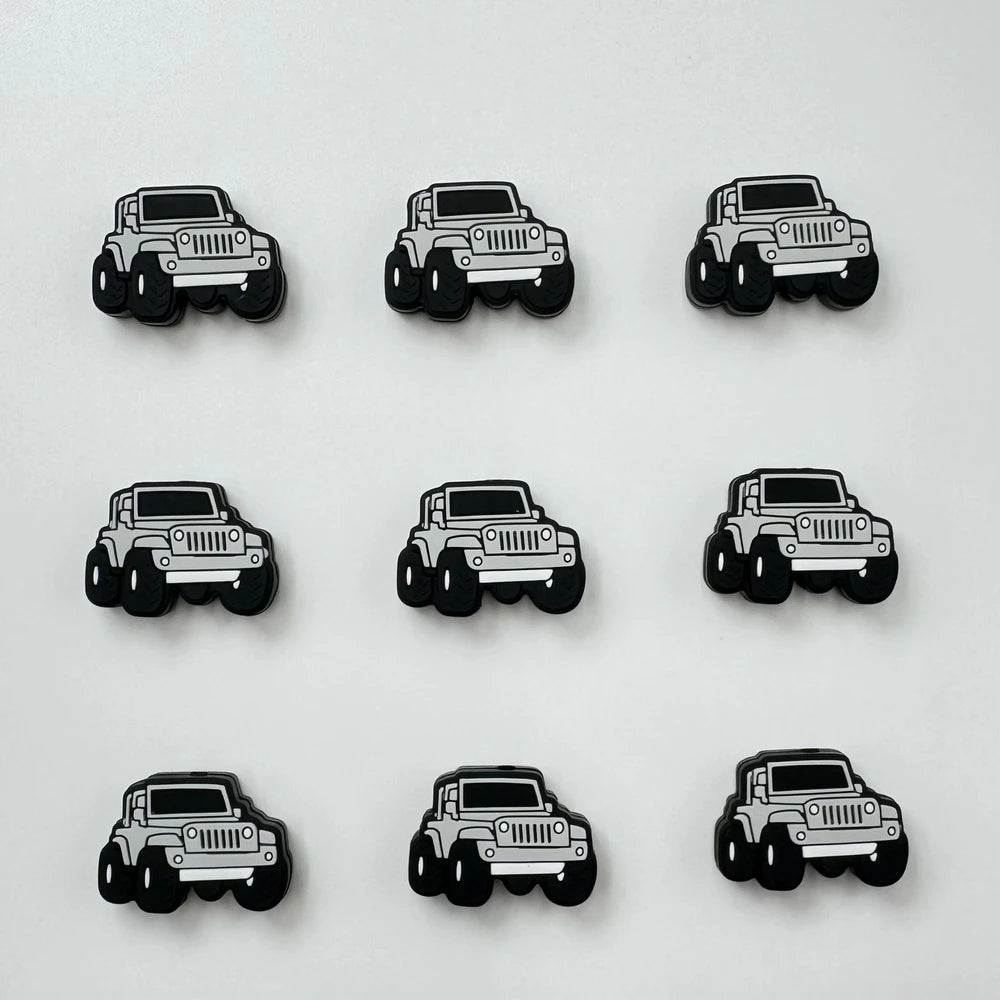 Flatback Car Silicone Focal Beads for DIY Pens Keychains Bracelet