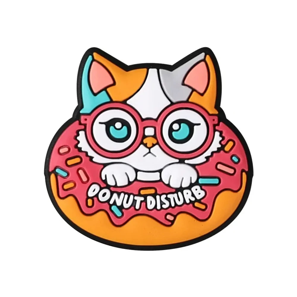 Flatback Cartoon Animals Silicone Focal Beads for DIY Pens Keychains