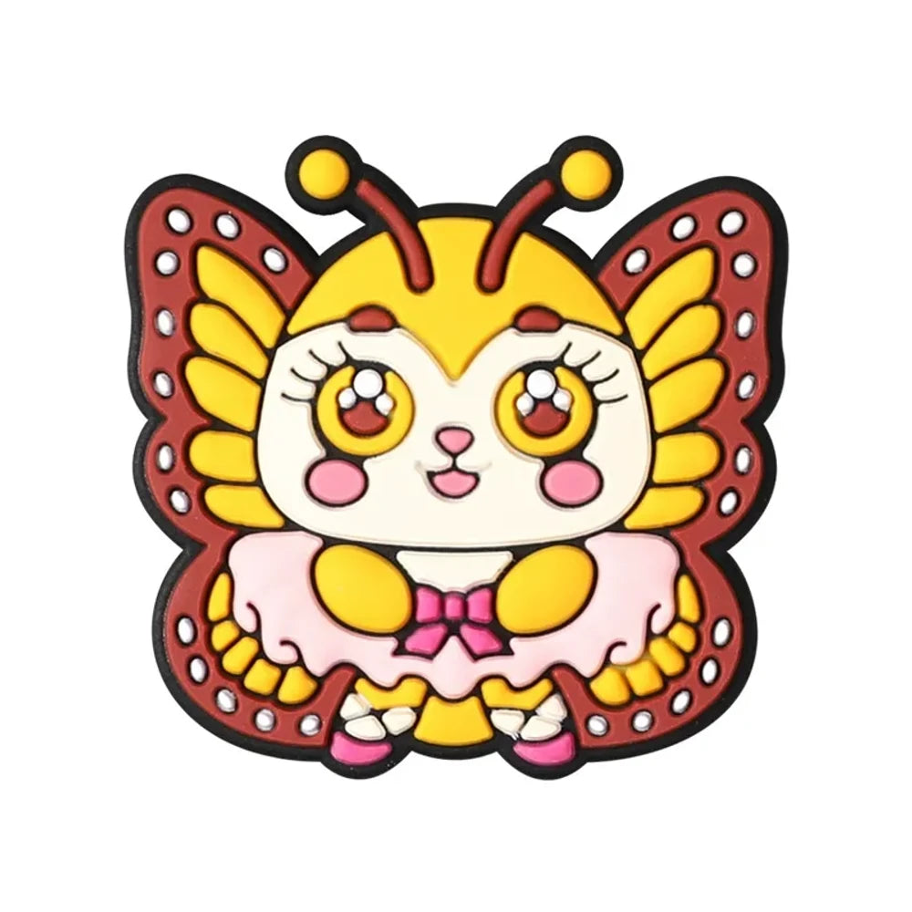 Flatback Cartoon Animals Silicone Focal Beads for DIY Pens Keychains