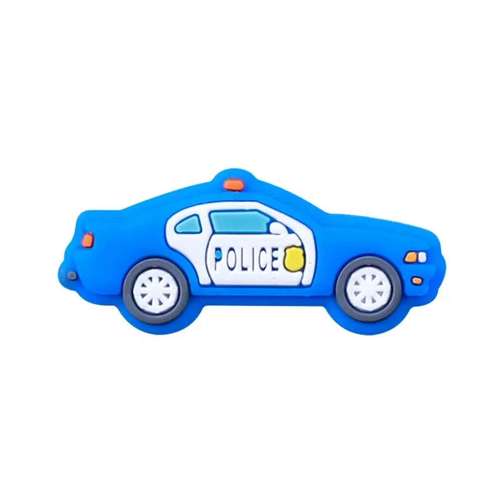 Flatback Cartoon Car Silicone Focal Beads for DIY Pens Keychains