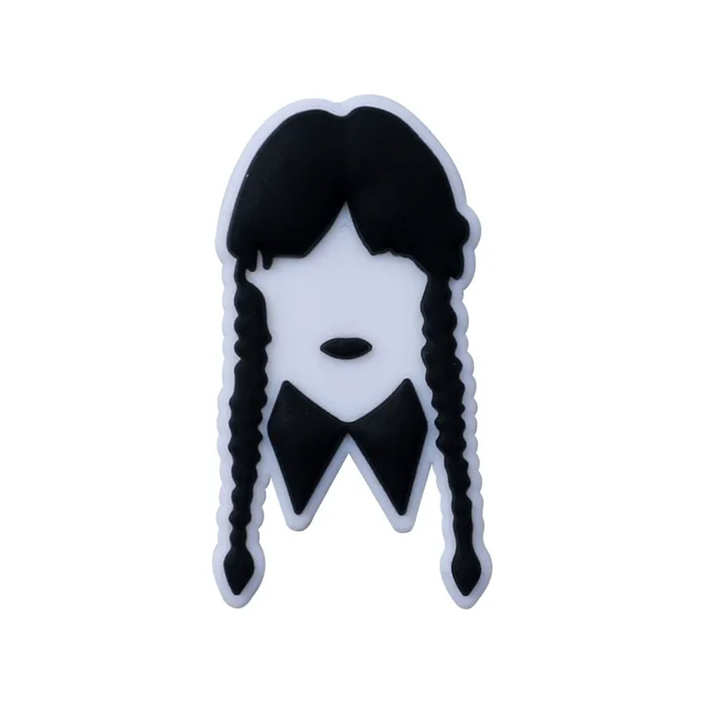 Flatback Cartoon Girl Silicone Focal Beads for DIY Pens Keychains