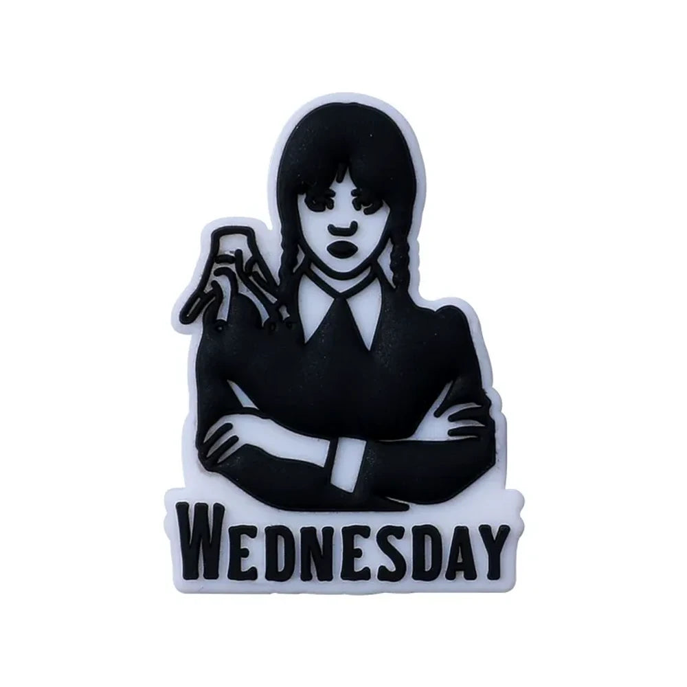 Flatback Cartoon Girl Silicone Focal Beads for DIY Pens Keychains