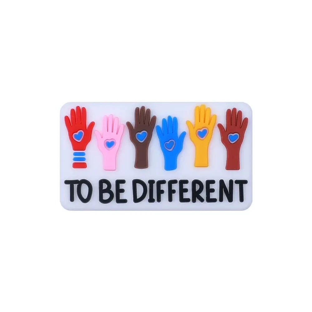 Flatback Cartoon Letters Silicone Focal Beads for DIY Pens Keychains