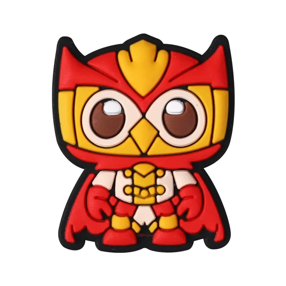 Flatback Cartoon Owl Silicone Focal Beads for DIY Pens Keychains