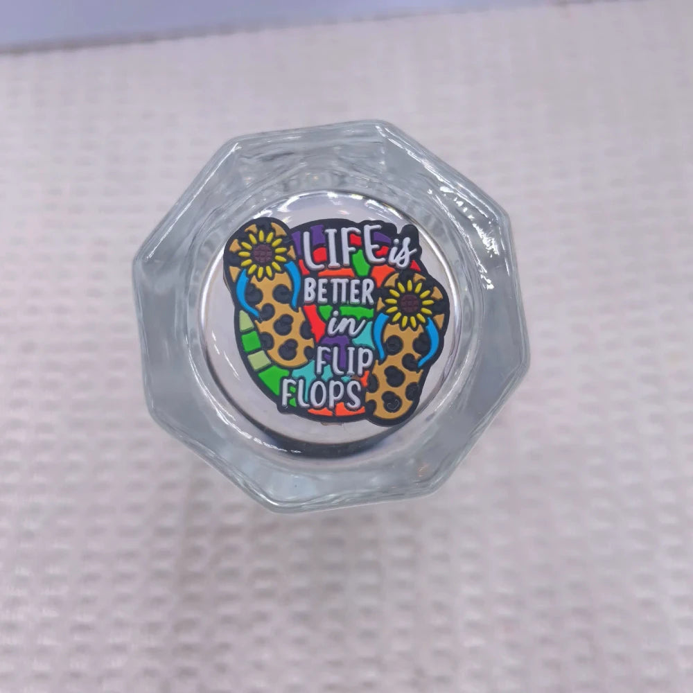 Flatback Cartoon Silicone Focal Beads for DIY Pens Bracelet Keychains