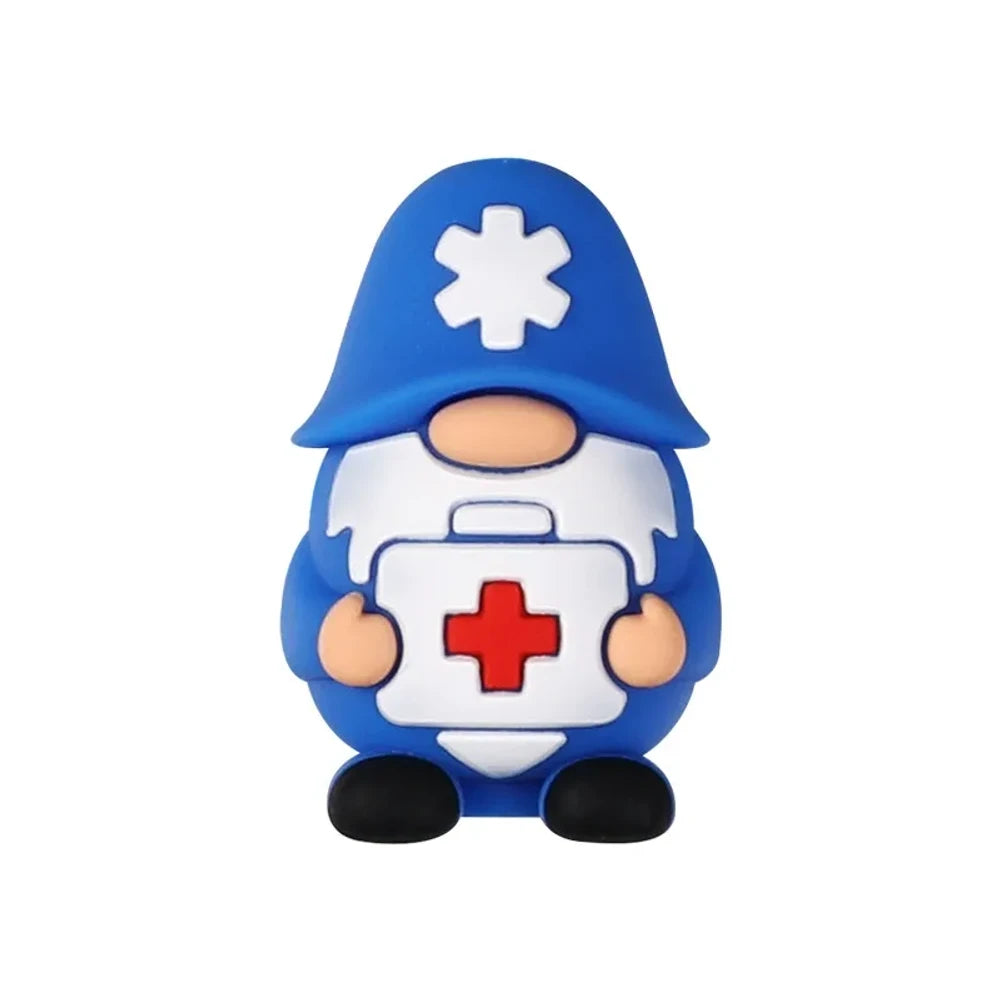 Flatback Cartoon Silicone Focal Beads for DIY Pens Keychains