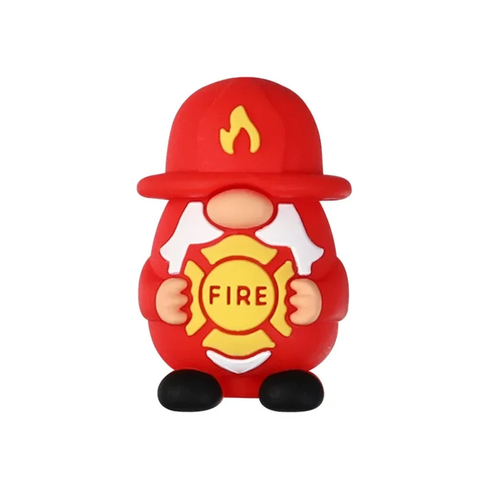 Flatback Cartoon Silicone Focal Beads for DIY Pens Keychains