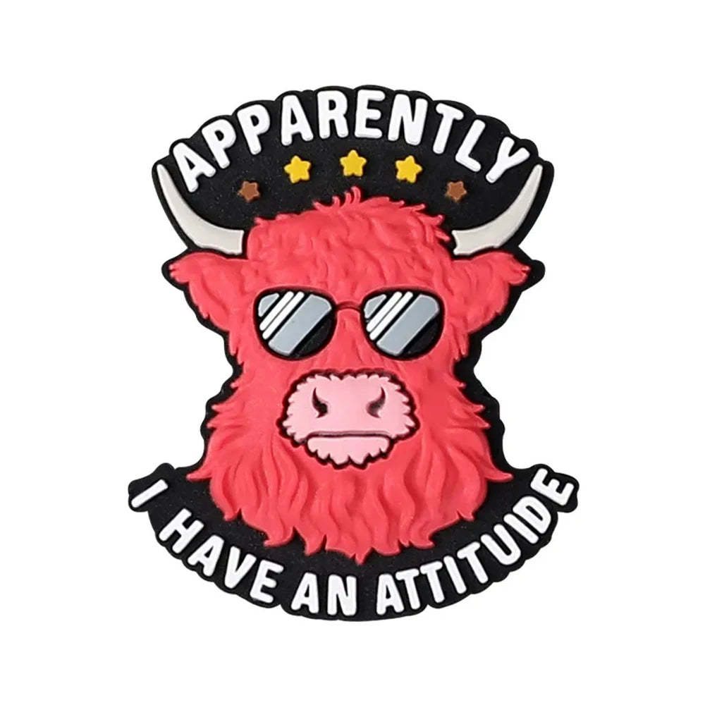 Flatback Cartoon Silicone Focal Beads for DIY Pens Keychains