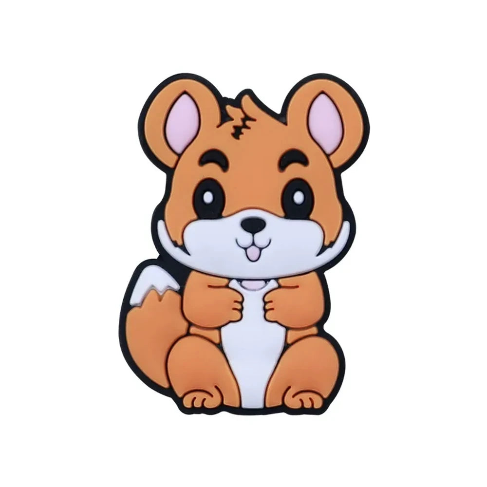 Flatback Cartoon Silicone Focal Beads for DIY Pens Keychains