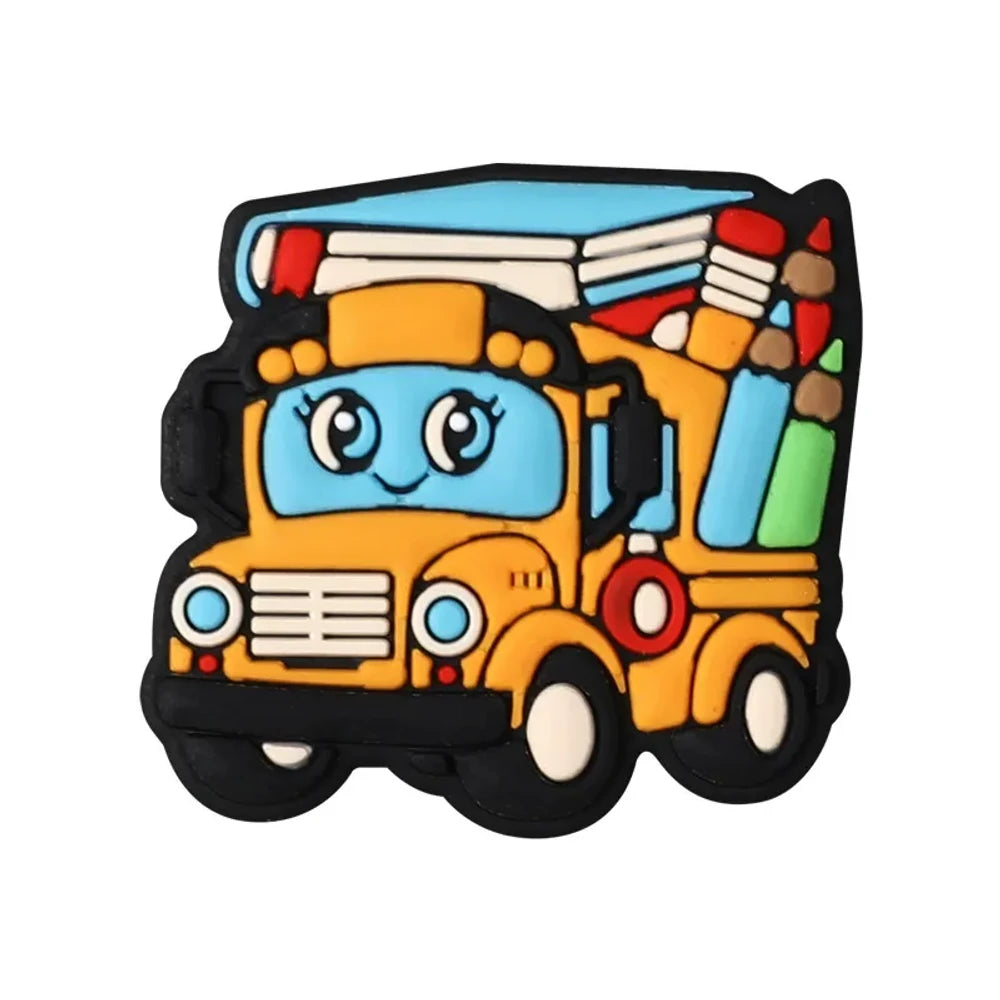 Flatback Cartoon Silicone Focal Beads for DIY Pens Keychains