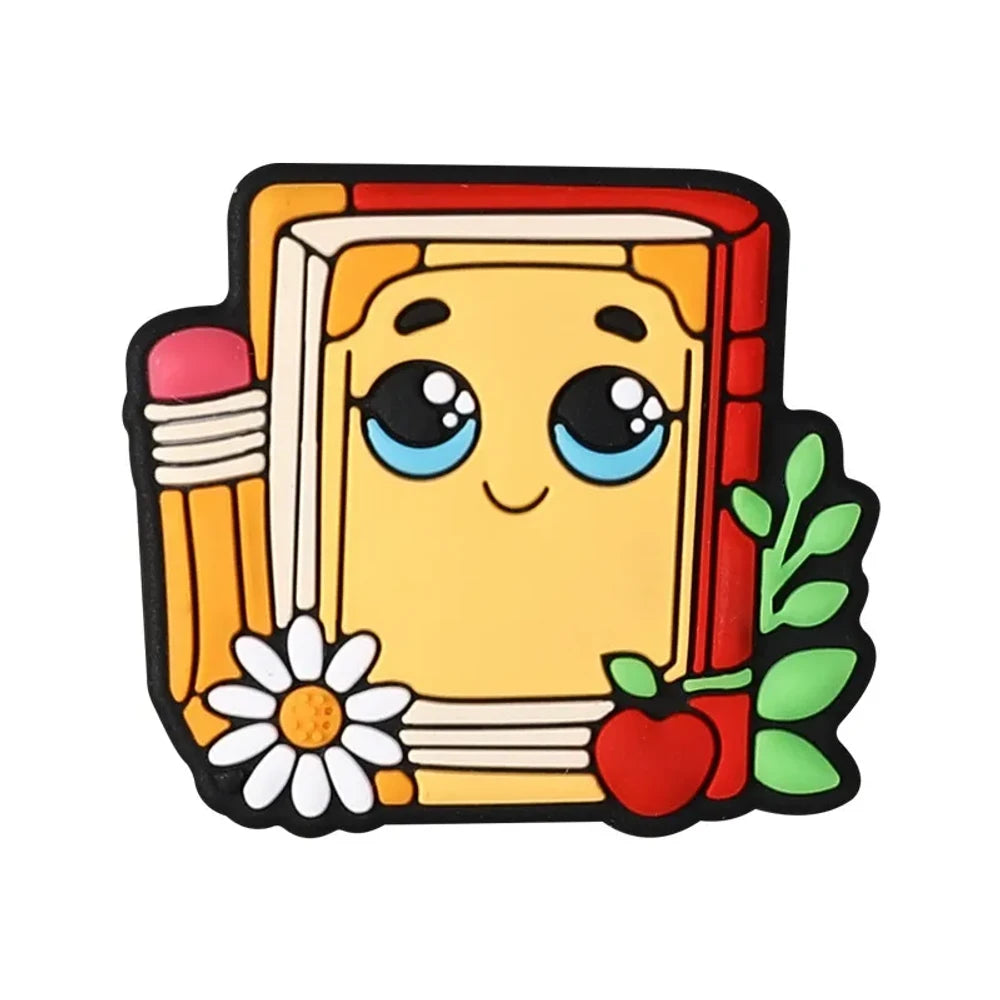 Flatback Cartoon Silicone Focal Beads for DIY Pens Keychains