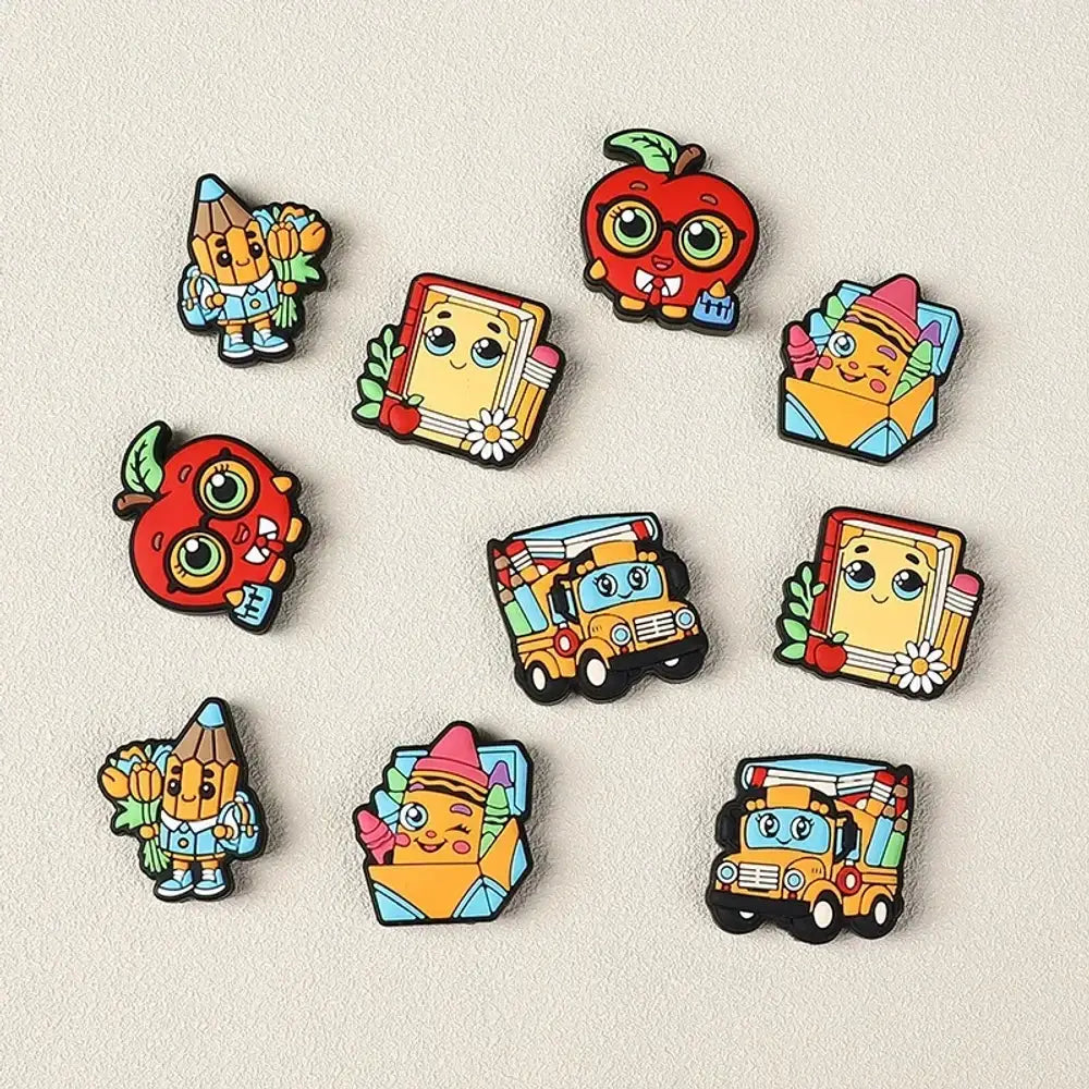 Flatback Cartoon Silicone Focal Beads for DIY Pens Keychains