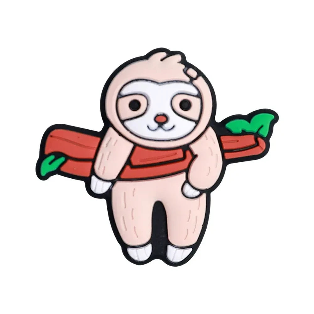 Flatback Cartoon Silicone Focal Beads for DIY Pens Keychains