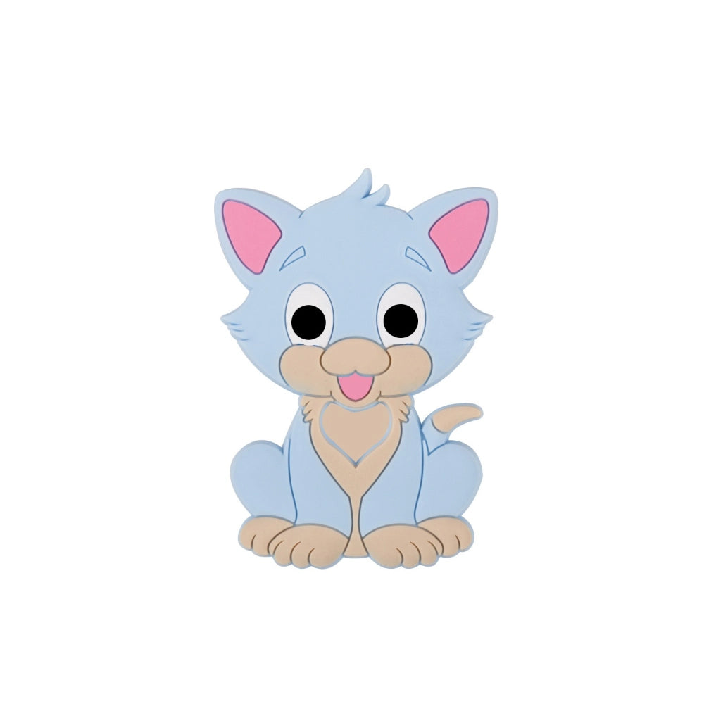Flatback Cat Silicone Focal Bead | Beadable Pens Keychains Badge