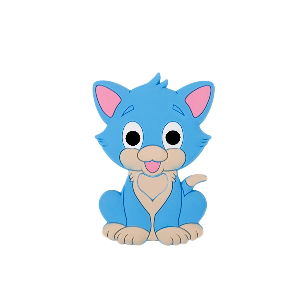Flatback Cat Silicone Focal Bead | Beadable Pens Keychains Badge