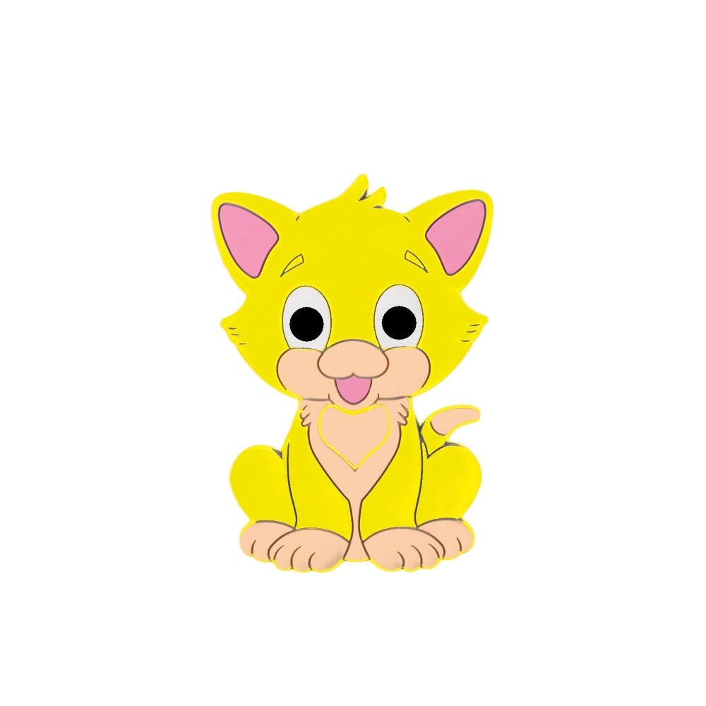 Flatback Cat Silicone Focal Bead | Beadable Pens Keychains Badge