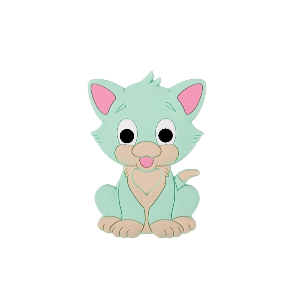 Flatback Cat Silicone Focal Bead | Beadable Pens Keychains Badge
