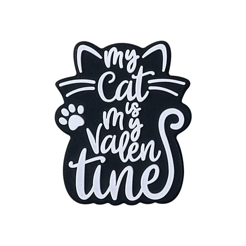 Flatback Cat Silicone Focal Beads for DIY Pens Keychains