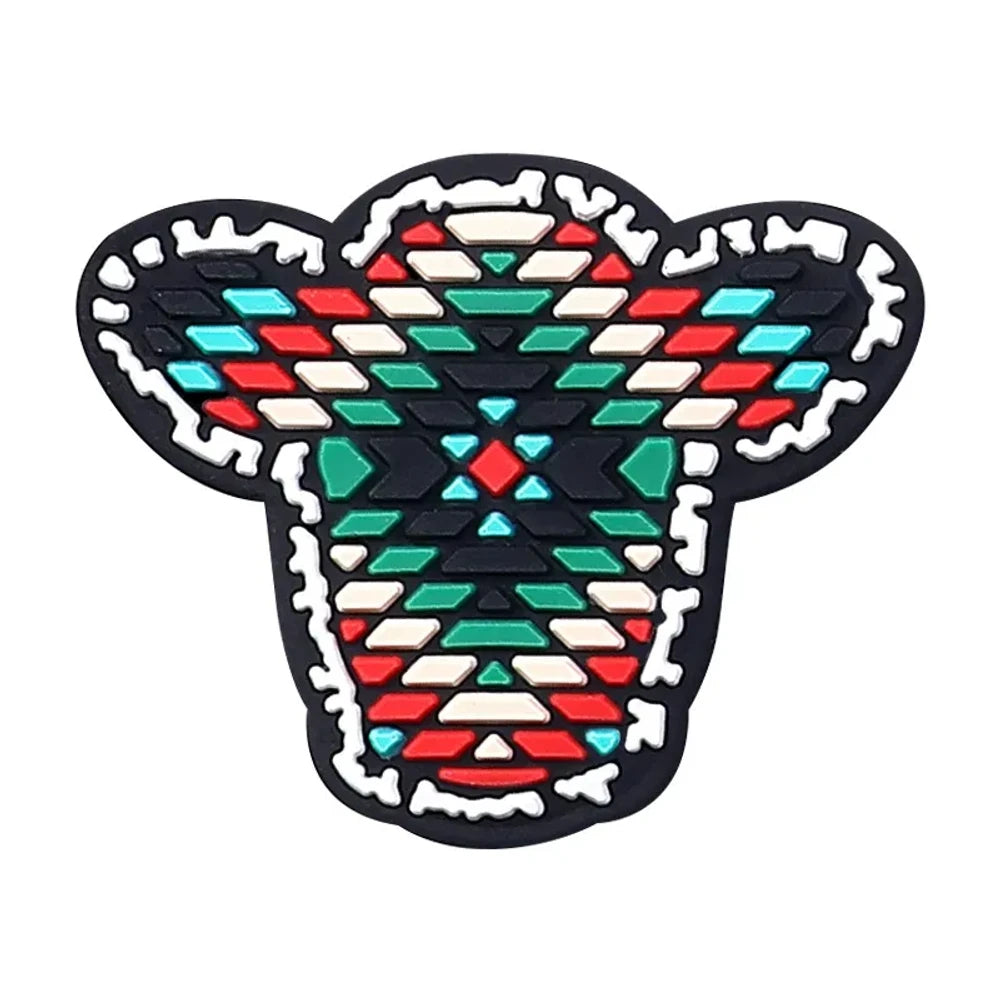 Flatback Cattle Silicone Focal Beads for DIY Pens Keychains