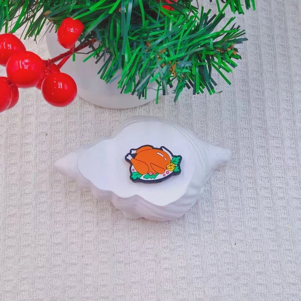 Flatback Chicken Silicone Focal Beads for DIY Pens Bracelet Keychains