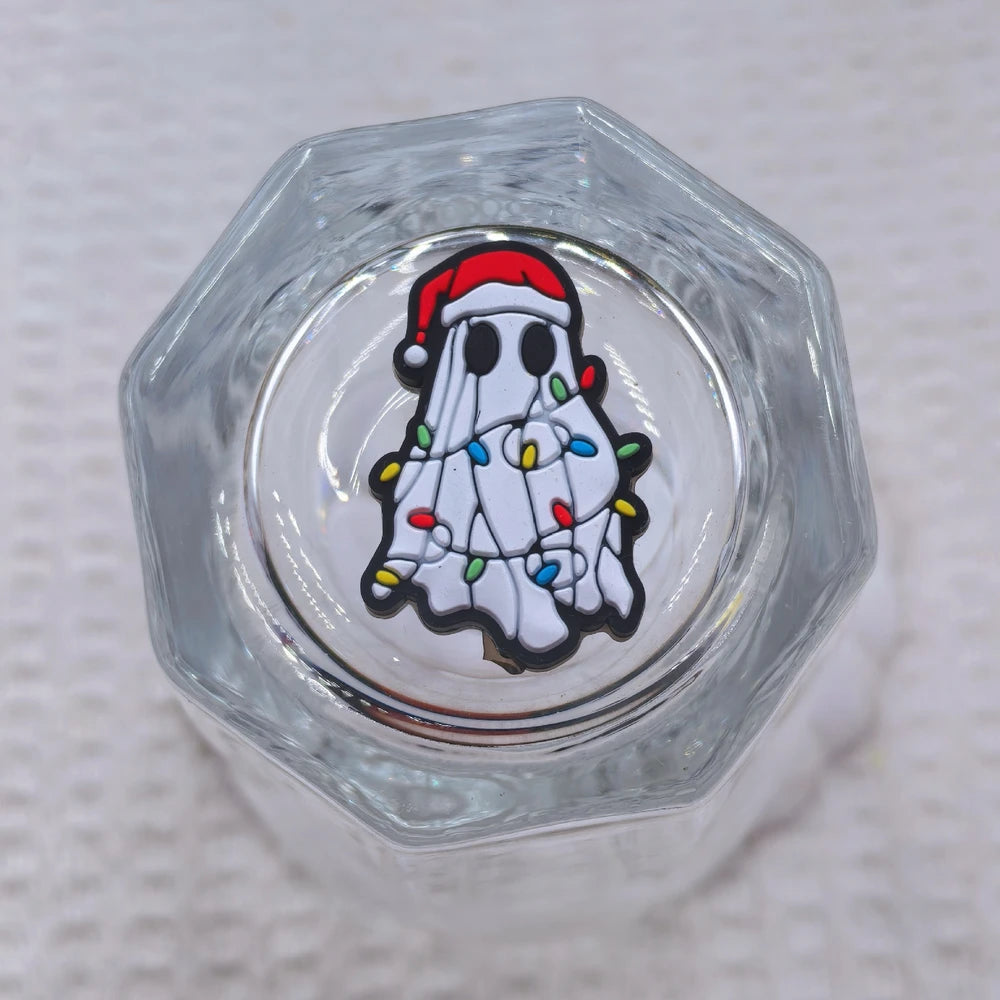 Flatback Christmas Series Silicone Focal Beads for DIY Pens Bracelet Keychains