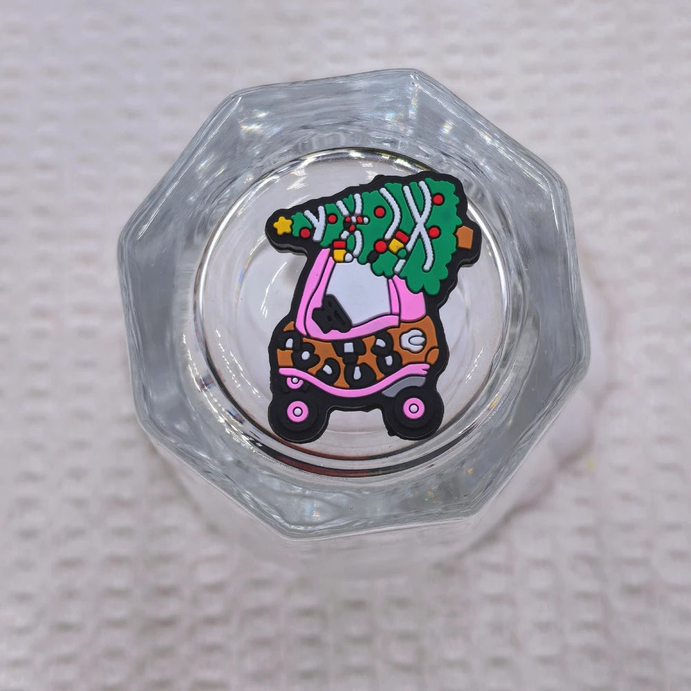 Flatback Christmas Series Silicone Focal Beads for DIY Pens Bracelet Keychains