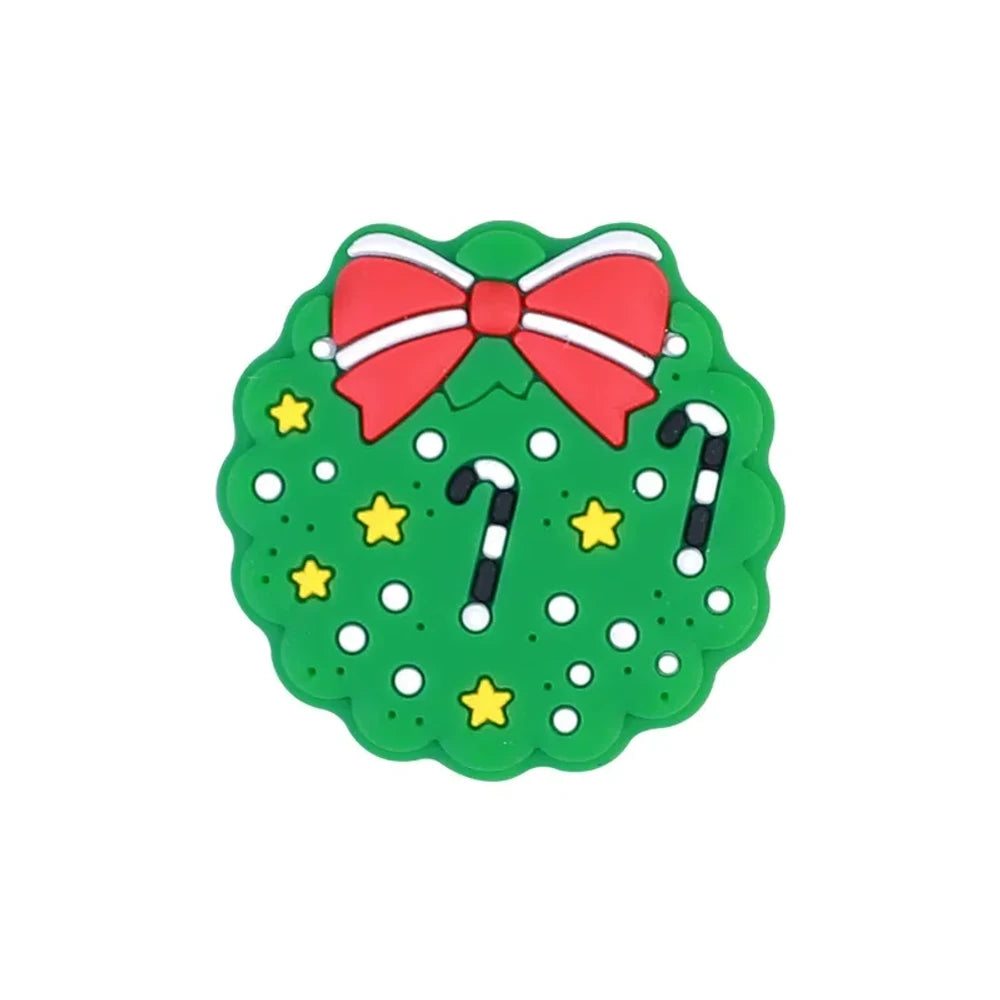 Flatback Christmas Series Silicone Focal Beads for DIY Pens Keychains