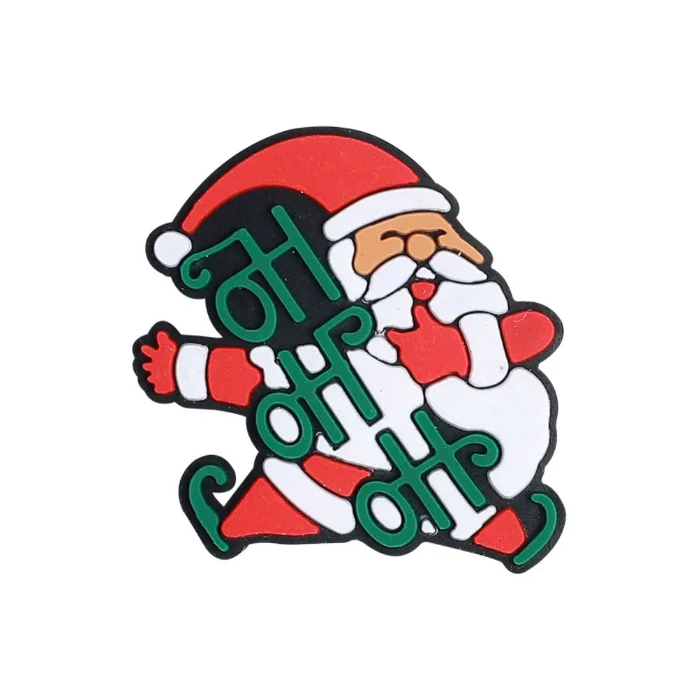 Flatback Christmas Series Silicone Focal Beads for DIY Pens Keychains