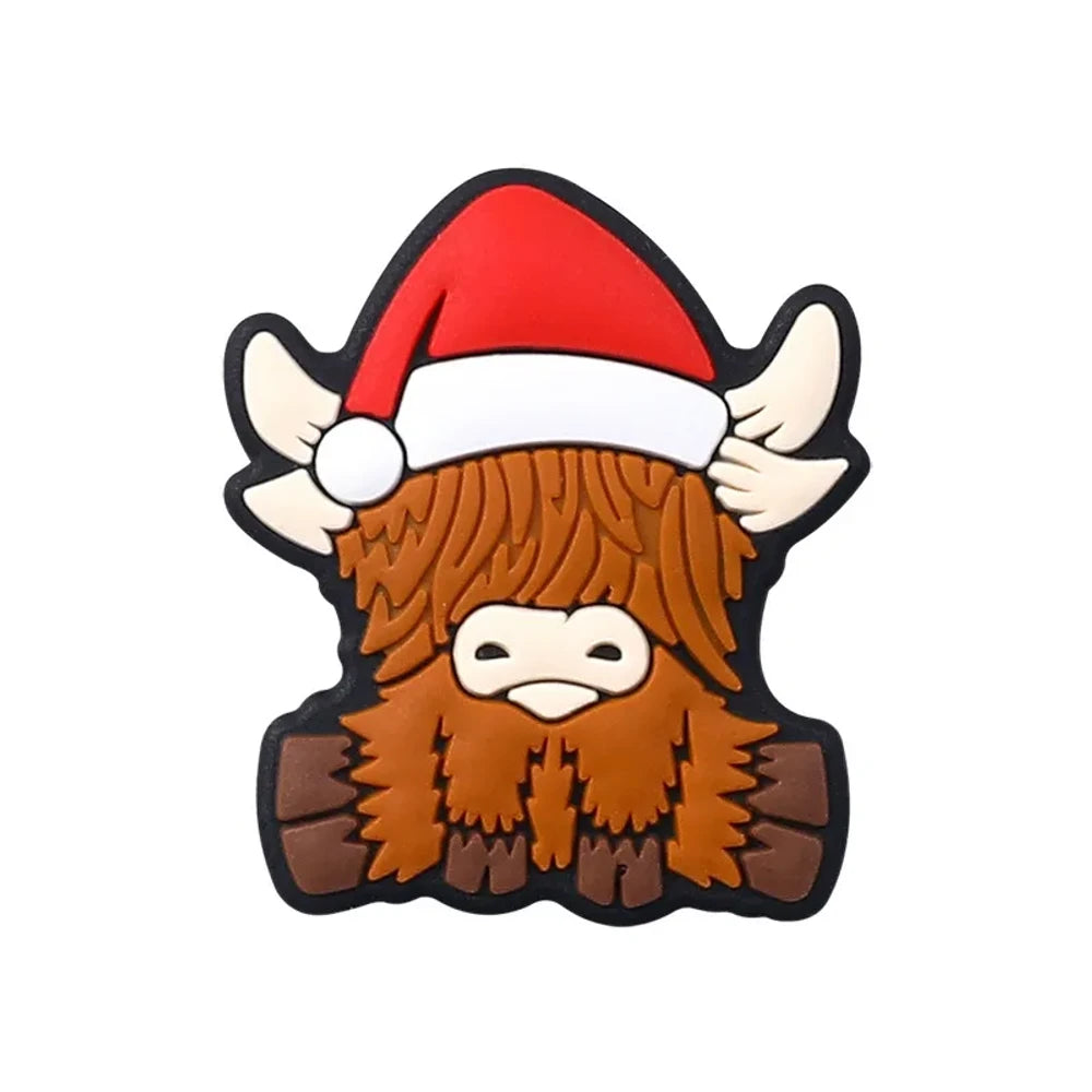 Flatback Christmas Series Silicone Focal Beads for DIY Pens Keychains