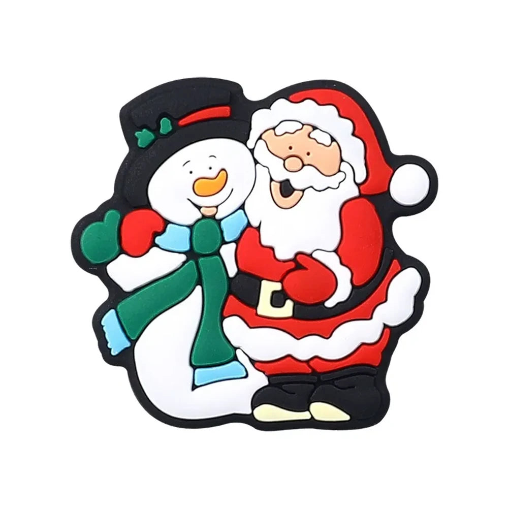 Flatback Christmas Series Silicone Focal Beads for DIY Pens Keychains