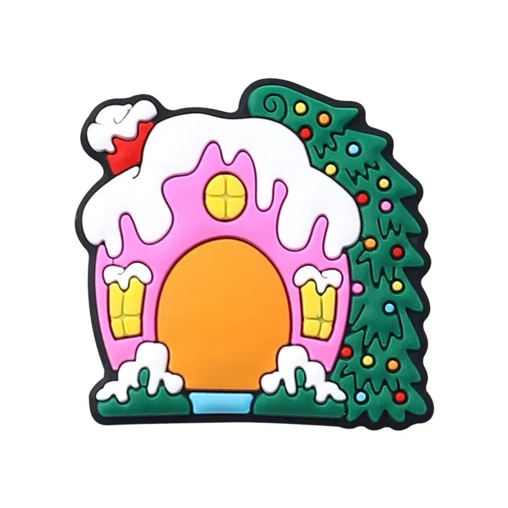 Flatback Christmas Series Silicone Focal Beads for DIY Pens Keychains