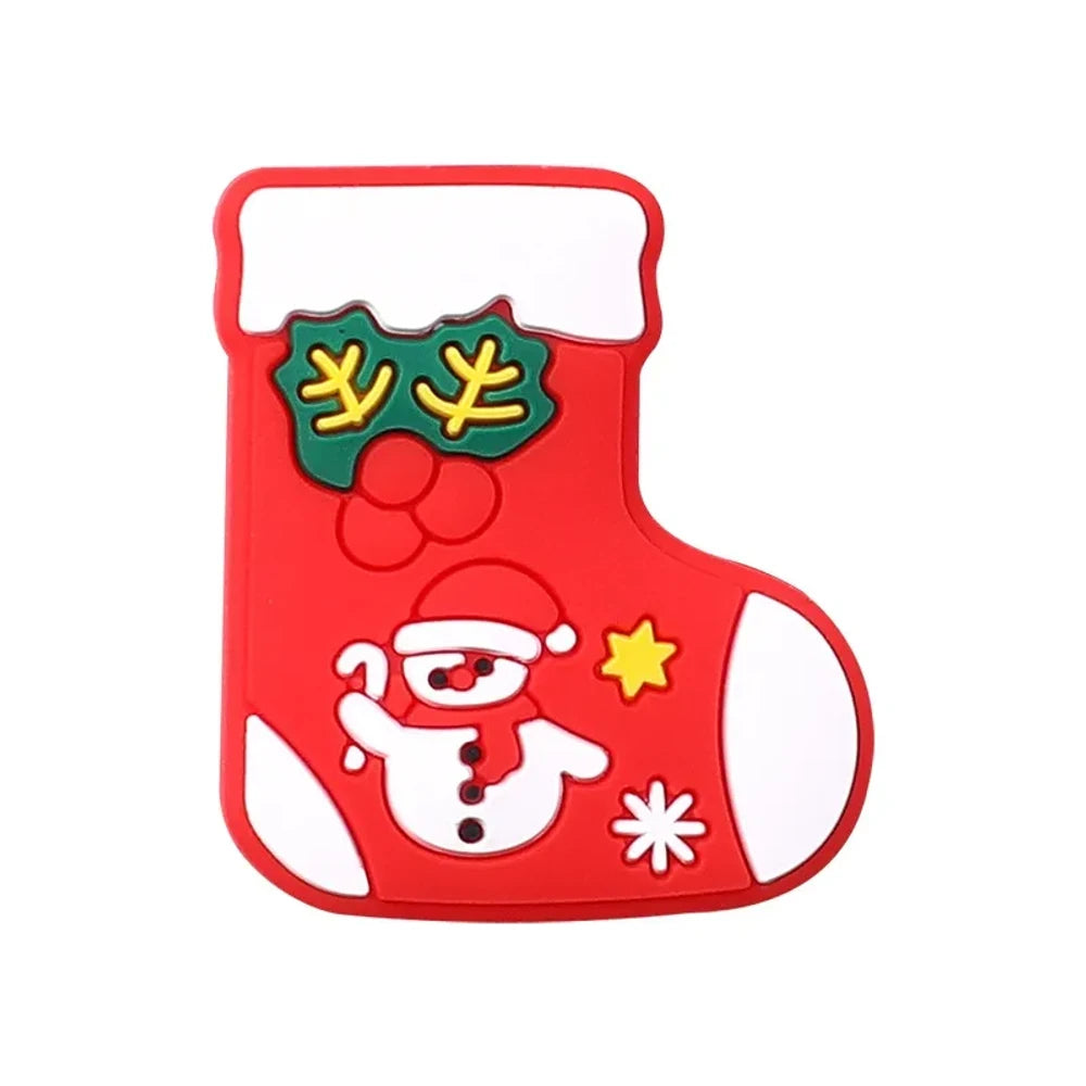 Flatback Christmas Silicone Focal Beads for DIY Pens Keychains