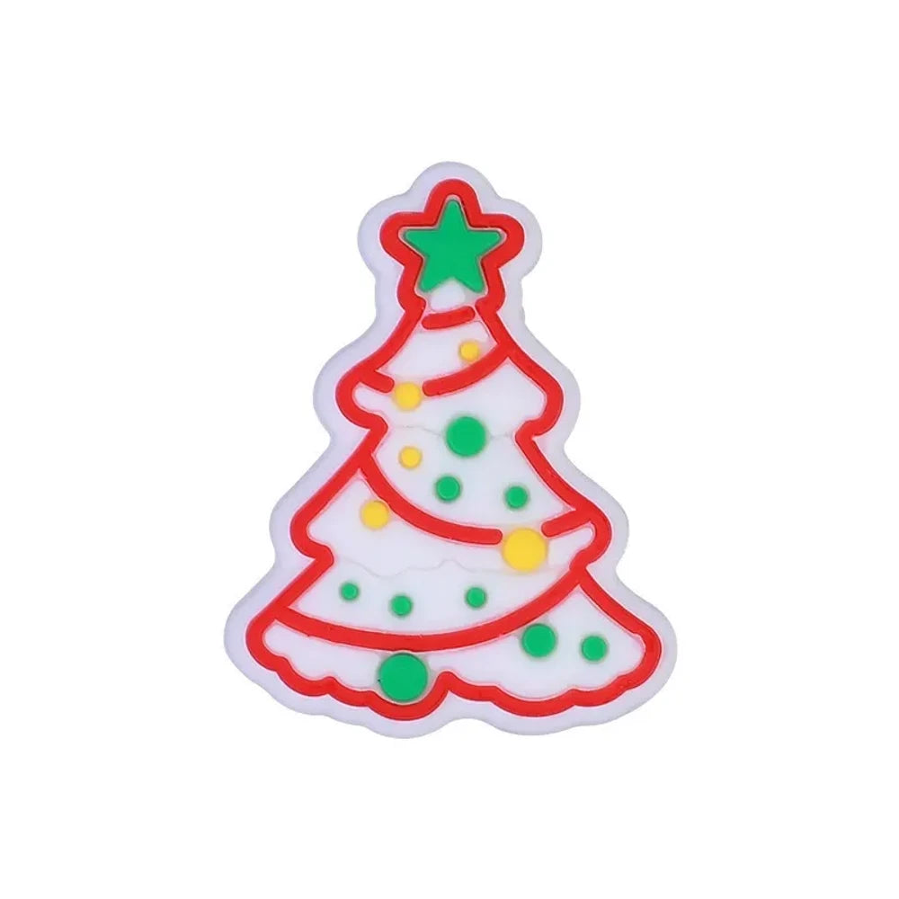 Flatback Christmas Silicone Focal Beads for DIY Pens Keychains