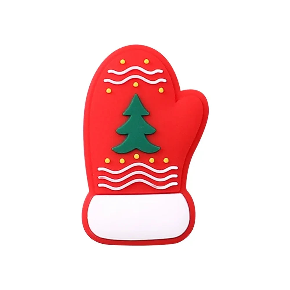 Flatback Christmas Silicone Focal Beads for DIY Pens Keychains