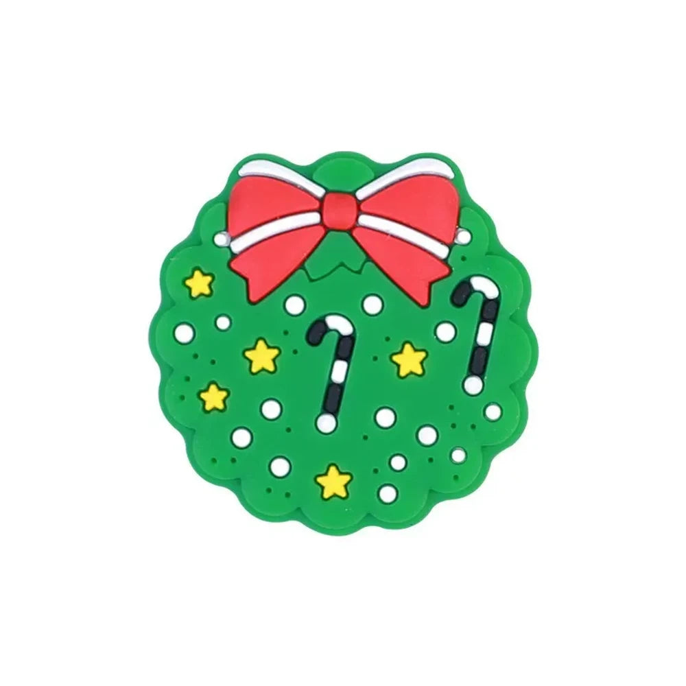 Flatback Christmas Silicone Focal Beads for DIY Pens Keychains