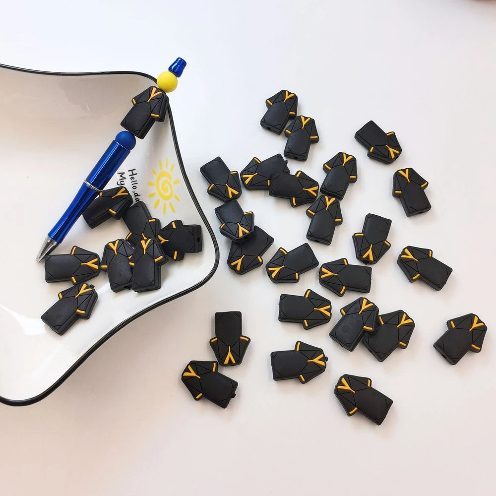 Flatback Clothe Silicone Focal Beads for DIY Pens Keychains Bracelet