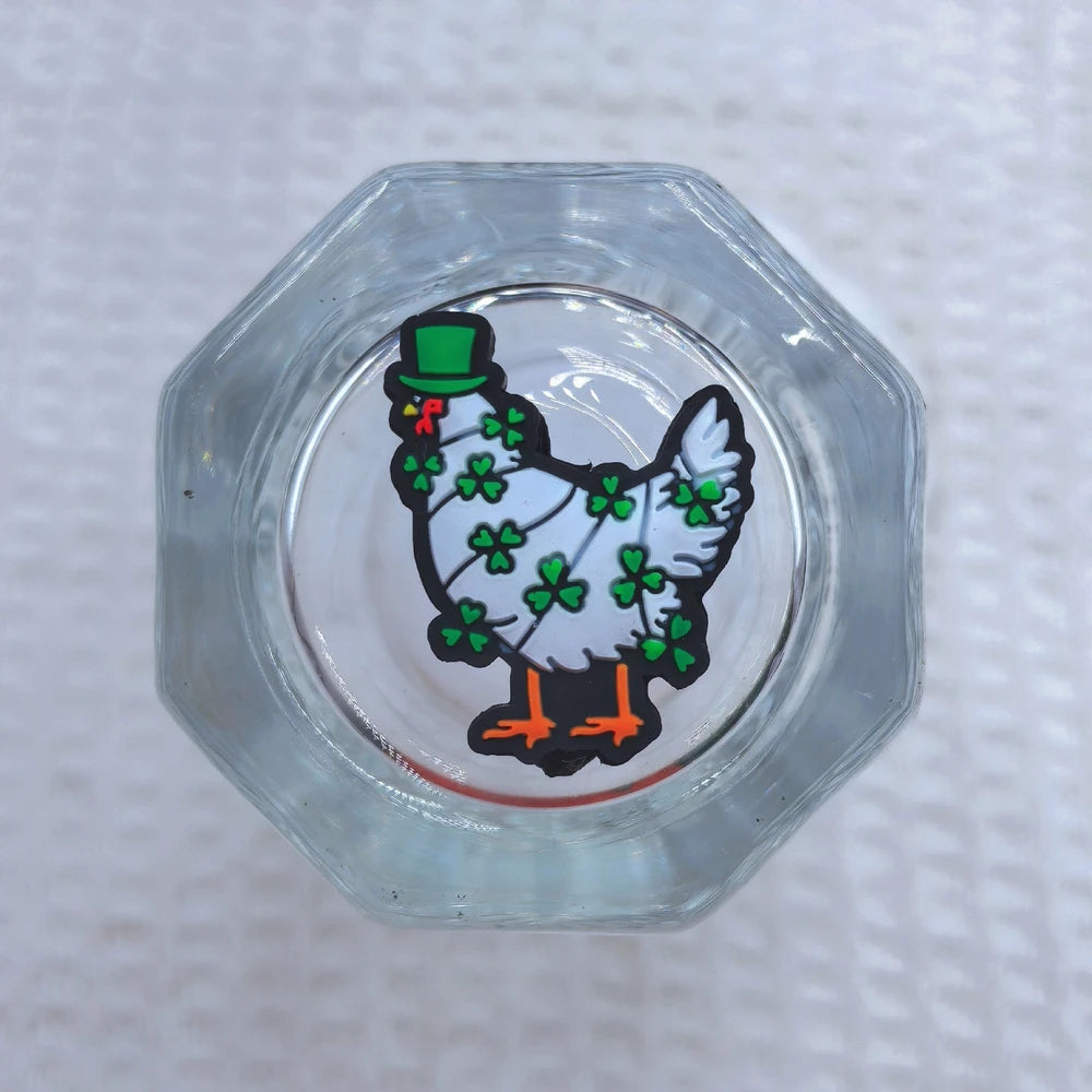 Flatback Clover Series Silicone Focal Beads for DIY Pens Bracelet