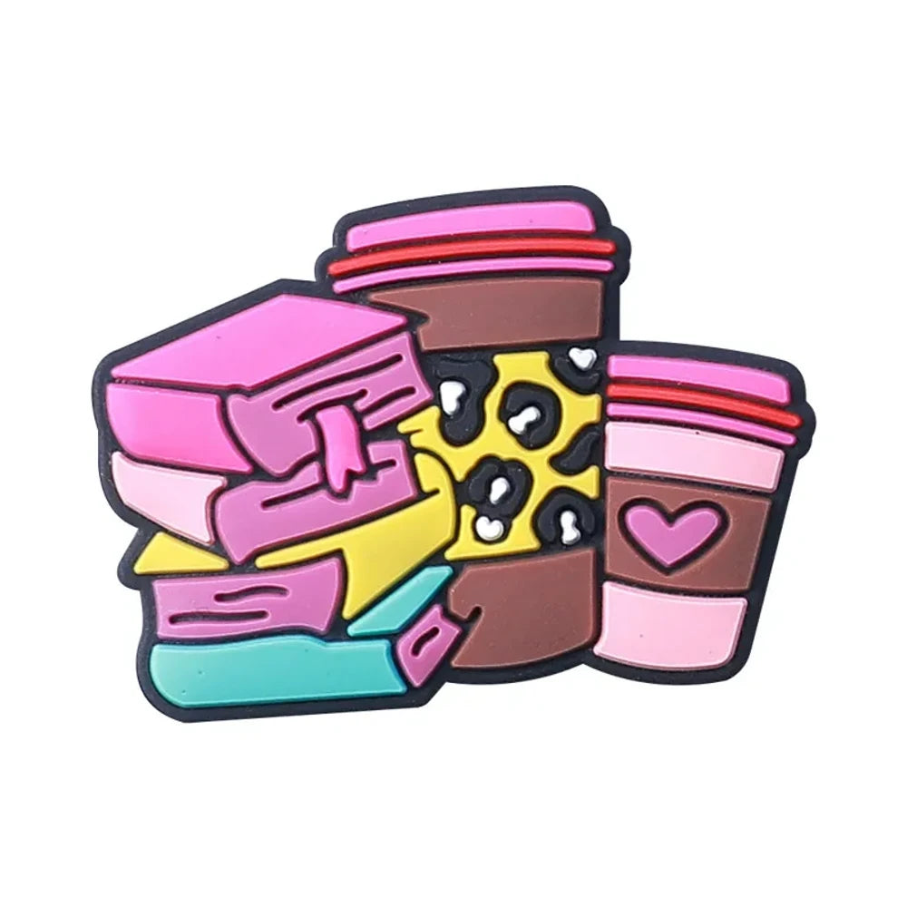 Flatback Coffee Silicone Focal Beads for DIY Pens Keychains