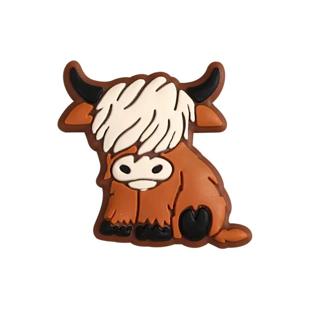 Flatback Cow Silicone Focal Beads for DIY Pens Bracelet