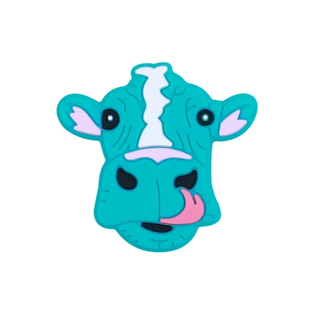 Flatback Cow Silicone Focal Beads for DIY Pens Bracelet