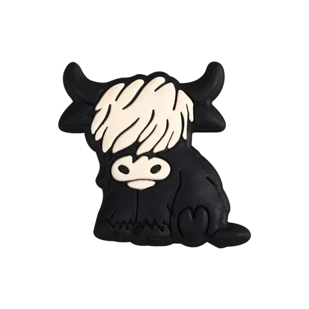 Flatback Cow Silicone Focal Beads for DIY Pens Bracelet