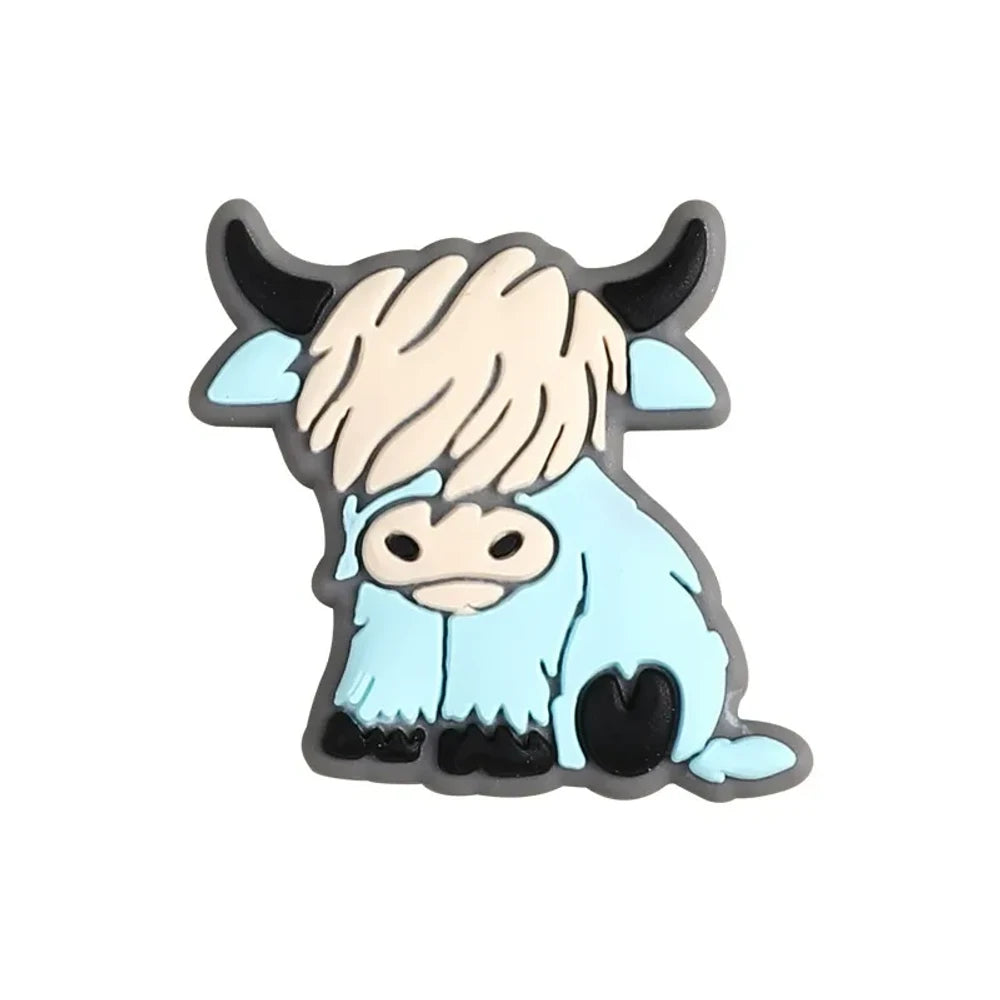 Flatback Cow Silicone Focal Beads for DIY Pens Bracelet