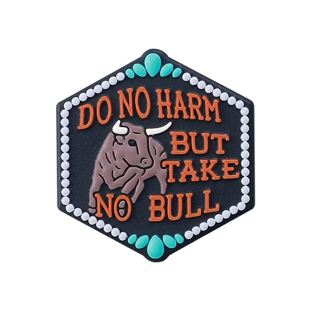 Flatback Cowboy Series Silicone Focal Beads for DIY Pens Keychains