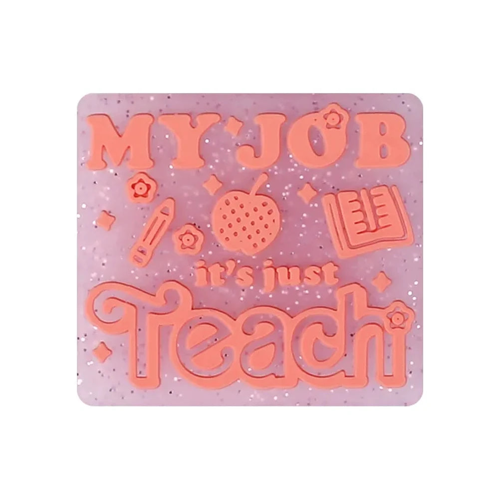 Flatback Creative Letters Silicone Focal Beads for DIY Pens Keychains